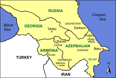 More than 25 nationalities share the territory of the Caucasus, the region between the Caspian and Black Seas.