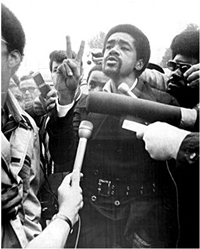 Bobby Seale represented the Black Panther Party as part of the observers committee during the uprising.