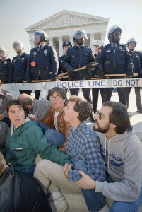 Hundreds protest at U.S. Supreme Court – Oct. 13, 1987