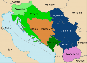 The former Socialist Federal Republic of Yugoslavia